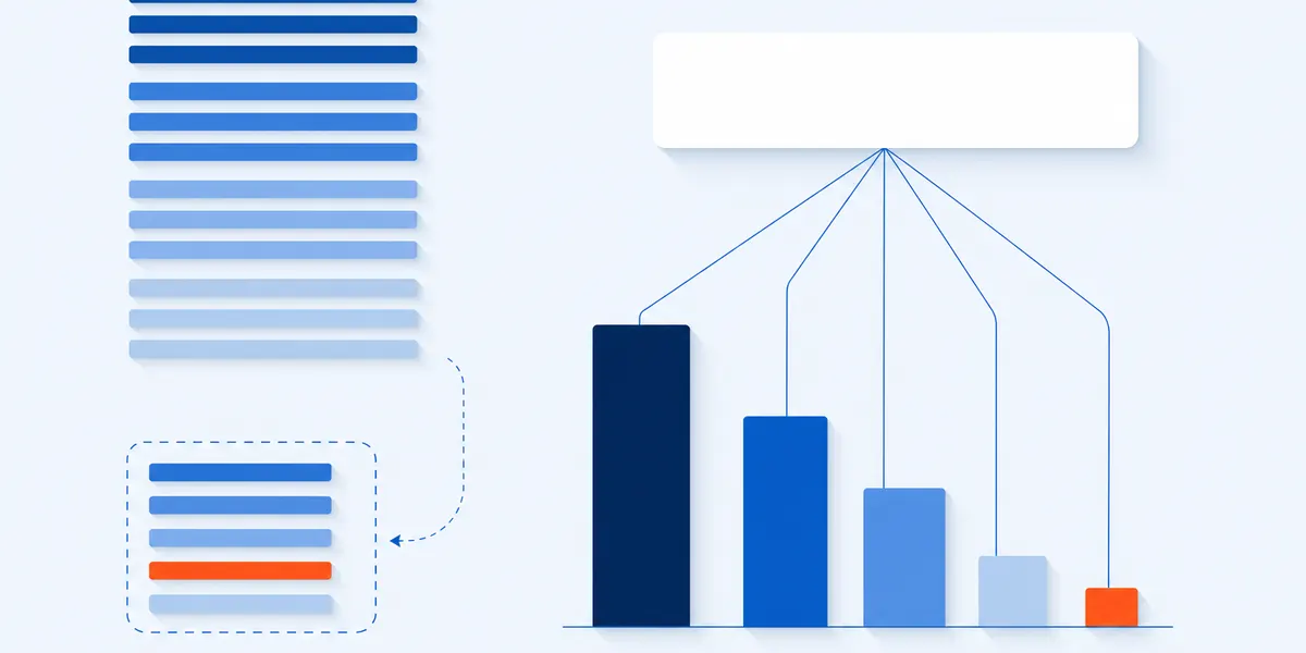 A DEI survey in two blocks: twelve experience questions in four groups above a separate optional five-question identity block, and one whole-company result splitting into five groups of very unequal size
