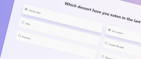 Multiple Choice Survey Question